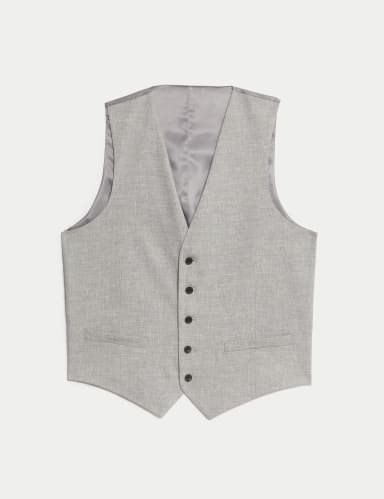 Italian Performance Linen Waistcoat.