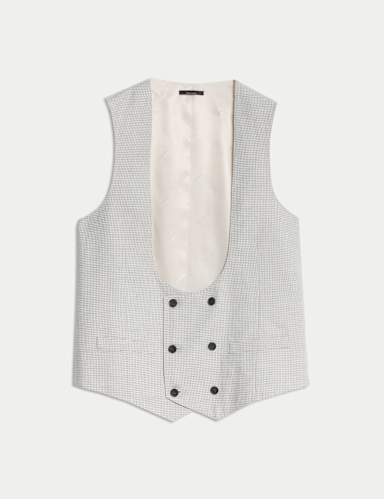 Tailored Fit Italian Performance Linen Waistcoat.