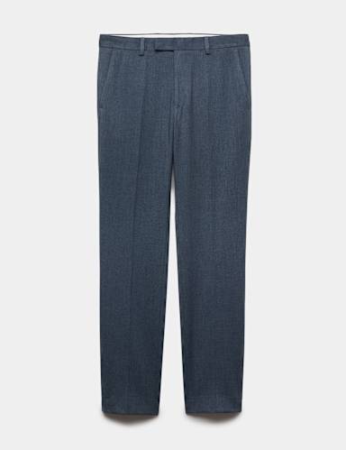 Slim Fit Twill Suit Trousers.
