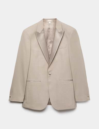 Tailored Fit Peak Lapel Tuxedo Jacket.