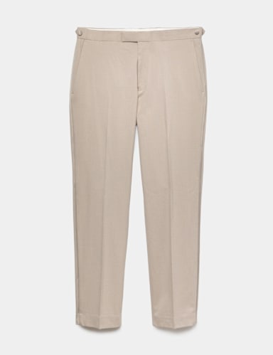 Tailored Fit Satin Trim Tuxedo Trousers.