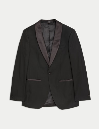Slim Fit Shawl Collar Stretch Tuxedo Jacket.