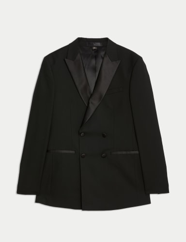 Slim Fit Double Breasted Tuxedo Jacket.