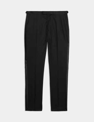 Slim Fit Stretch Tuxedo Trousers.
