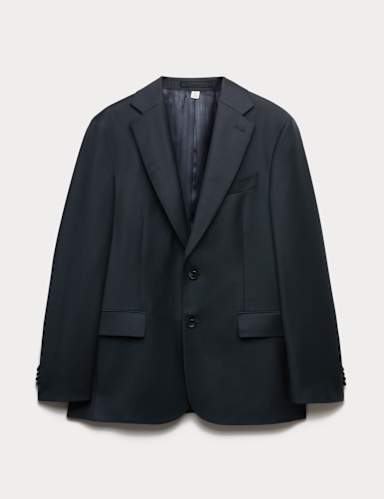 Tailored Fit Pure Wool Suit Jacket.