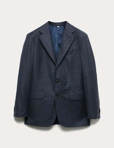 Tailored Fit Wool Rich Suit Jacket.