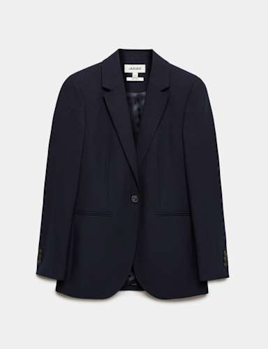 Pure Wool Single Breasted Blazer.