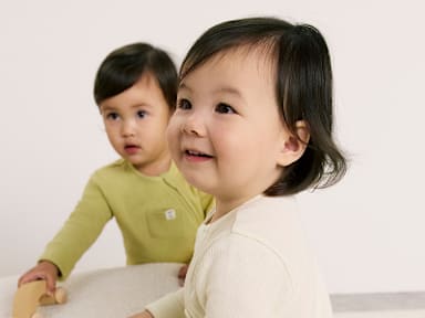 Two happy babies