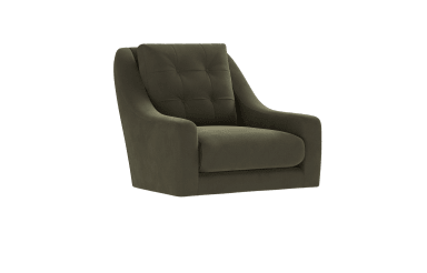 Image of Button Accent Armchair fabric
