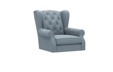Image of Highland Button Small Armchair fabric