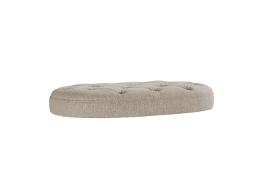 Image of Oval Button Footstool fabric