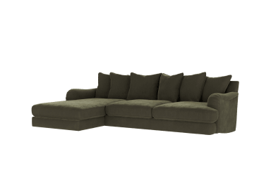 Image of Rochester Scatterback Chaise Sofa (Left-Hand) fabric