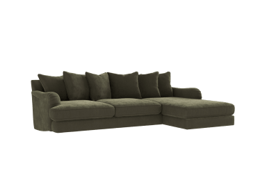 Image of Rochester Scatterback Chaise Sofa (Right-Hand) fabric