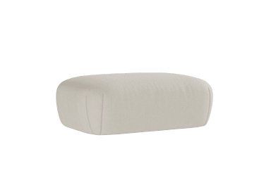 Image of Rounded Soft Footstool fabric
