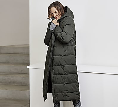 The cosy long padded coat for women Marks Spencer