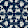 Chenille Geometric Eyelet Curtains, NAVY MIX, swatch