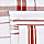Set of 3 Cotton Rich Striped Tea Towels, TERRACOTTA, swatch