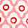 Dwie ogrodowe poduszki dekoracyjne Geometric, ODCIENIE FIOLETU, swatch