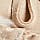 Suede Bow Faux Fur Lined Moccasin Slippers, STONE, swatch