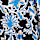 Printed Tie Neck Mini Relaxed Dress, BLUE MIX, swatch