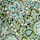 Printed Tie Neck Ruffle Blouse, GREEN MIX, swatch