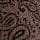 Paisley Silk Wool Tie, MOCHA, swatch