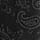 Paisley Silk Wool Tie, BLACK, swatch