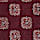 Medallion Linen Silk Blend Tie, BURGUNDY, swatch