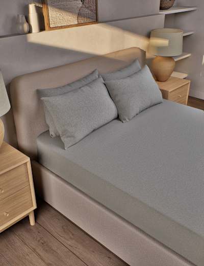 Brushed cotton cot bed sheet top