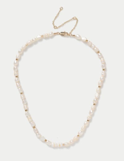 Graduated Pearl Necklace M S Collection M S