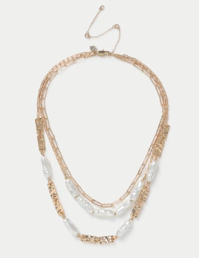 Pearl necklace m&s top