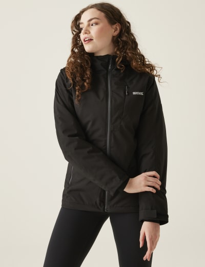 Funnel neck padded jacket women's shop