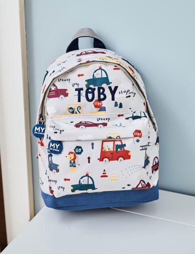Personalised Pink Safari Mini Backpack My 1st Years M S