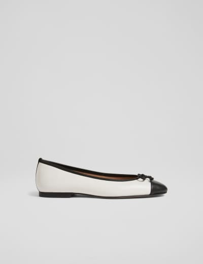 M&s bow ballerina pumps top
