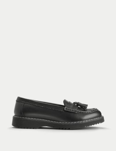 Kids Leather Loafers 3 Large 6 Large Kickers M S