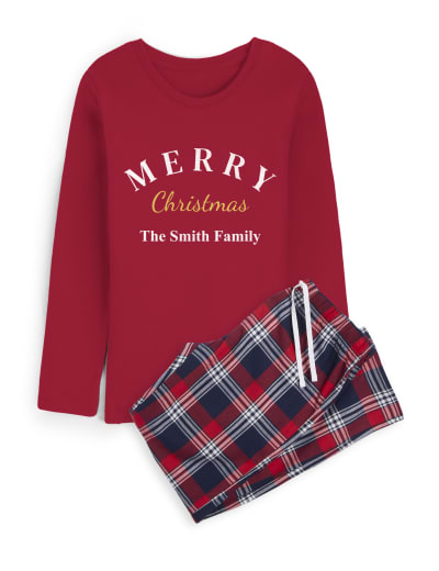 Personalised Kids Christmas Family Pyjamas Dollymix M S