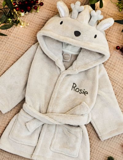 Unicorn Hooded Dressing Gown 1 8 Yrs M S Collection M S