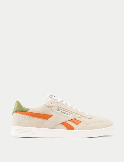 Leather Lace Up Trainers with Freshfeet Autograph M S