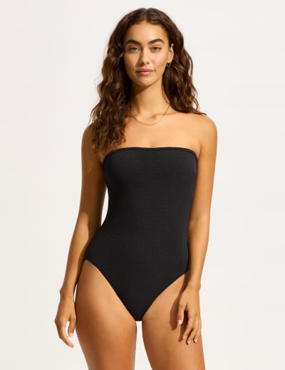 Sea Dive Textured One Shoulder Swimsuit | Seafolly | M&S