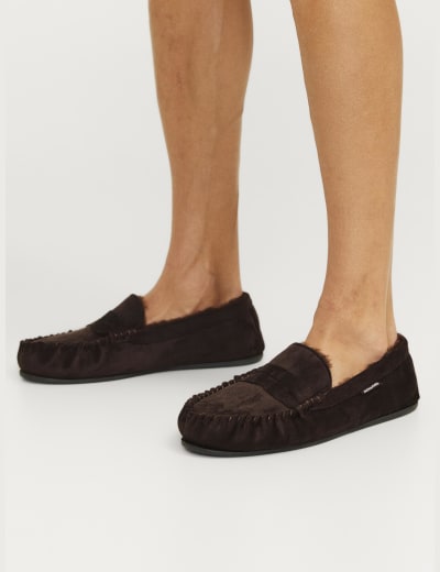 M&s moccasin slippers cheap