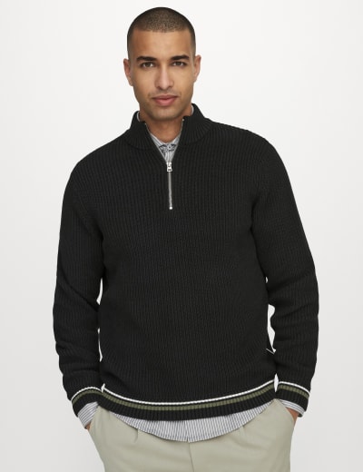 Supersoft Half Zip Jumper with Wool M S Collection M S