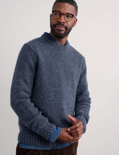 Pure Extra Fine Lambswool Crew Neck Jumper M S Collection M S