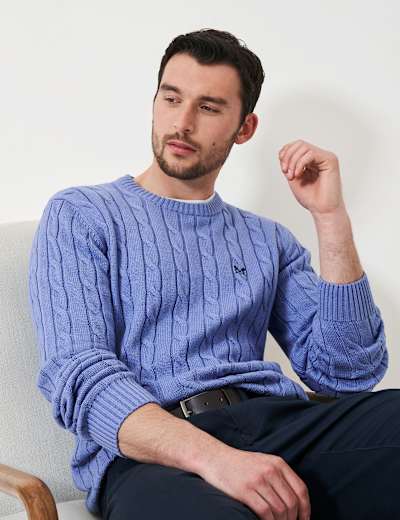 Marks and spencer men's jumpers cotton store