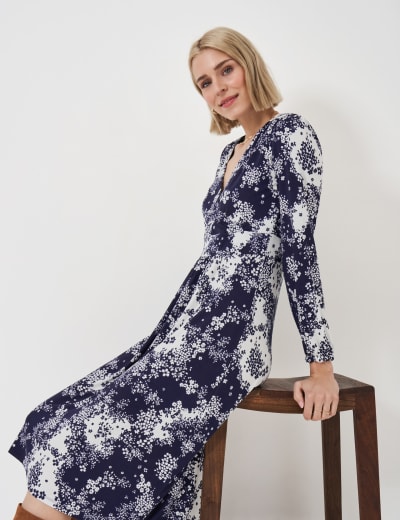 Ribbed Midi Jumper Dress Live Unlimited London M S