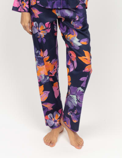 Pure Cotton Checked Pyjama Bottoms Cyberjammies M S