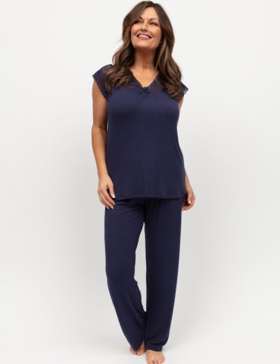 Body Soft Lace Detail Pyjama Top Body by M S M S