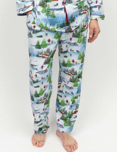Pure Cotton Badger Print Pyjama Set M S Collection M S