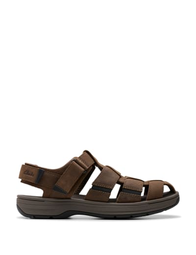 Clarks tan leather sandals new arrivals