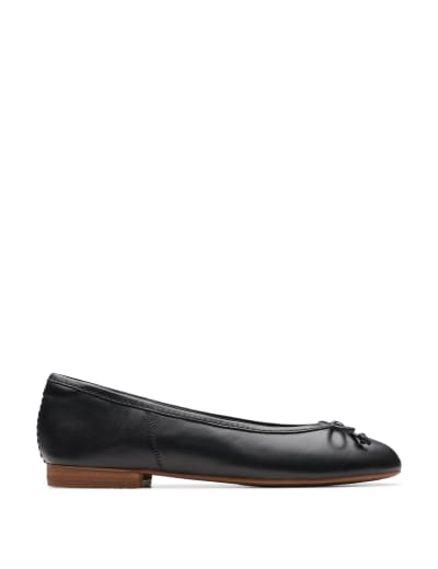 Wide Fit Leather Slip On Flat Loafers M S Collection M S