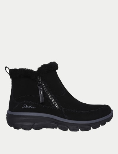 On The Go Joy Suede Flat Ankle Boots Skechers M S